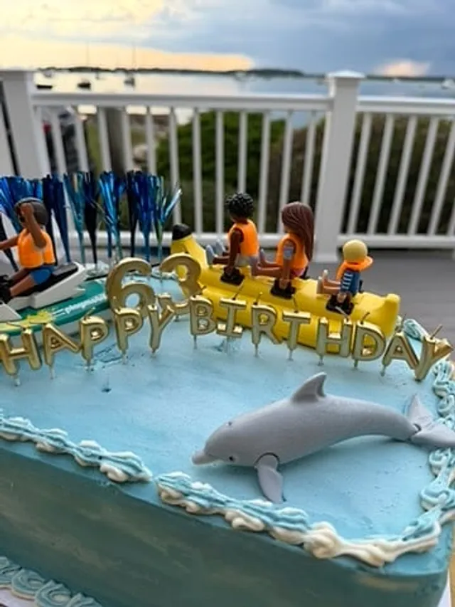 Ocean Adventure 63rd Birthday Cake, detail 1