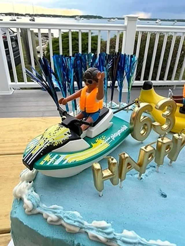 Ocean Adventure 63rd Birthday Cake, detail 2